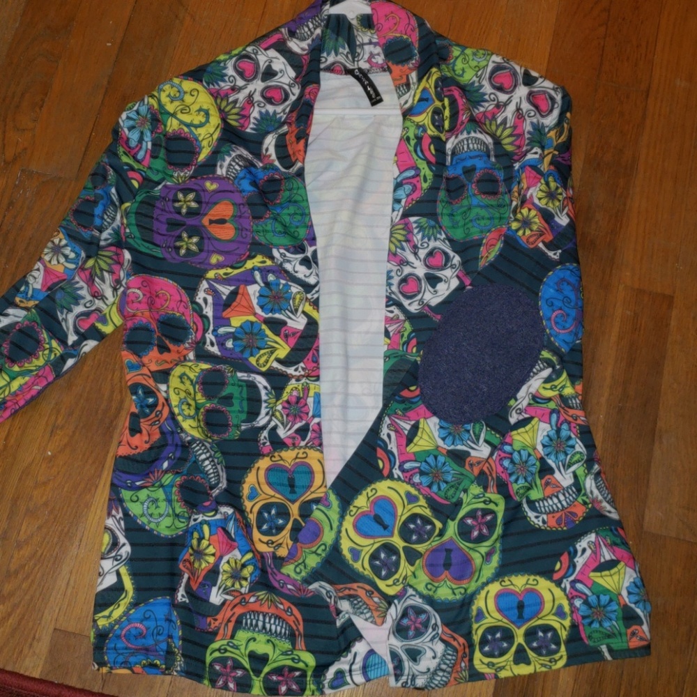 Sugar Skull Open Cardigan